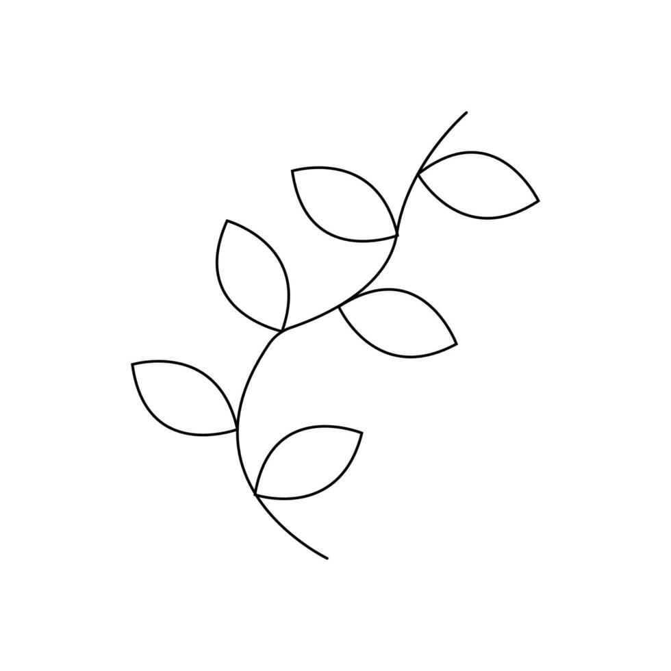 Yom Kippur Design element leaf stalk vector