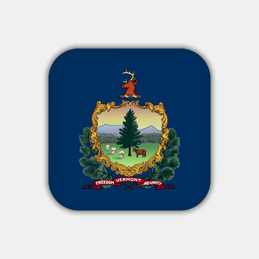 Vermont state flag. Vector illustration.