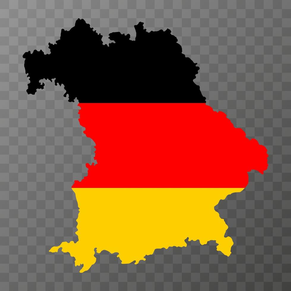 Bavaria state map. Vector illustration.