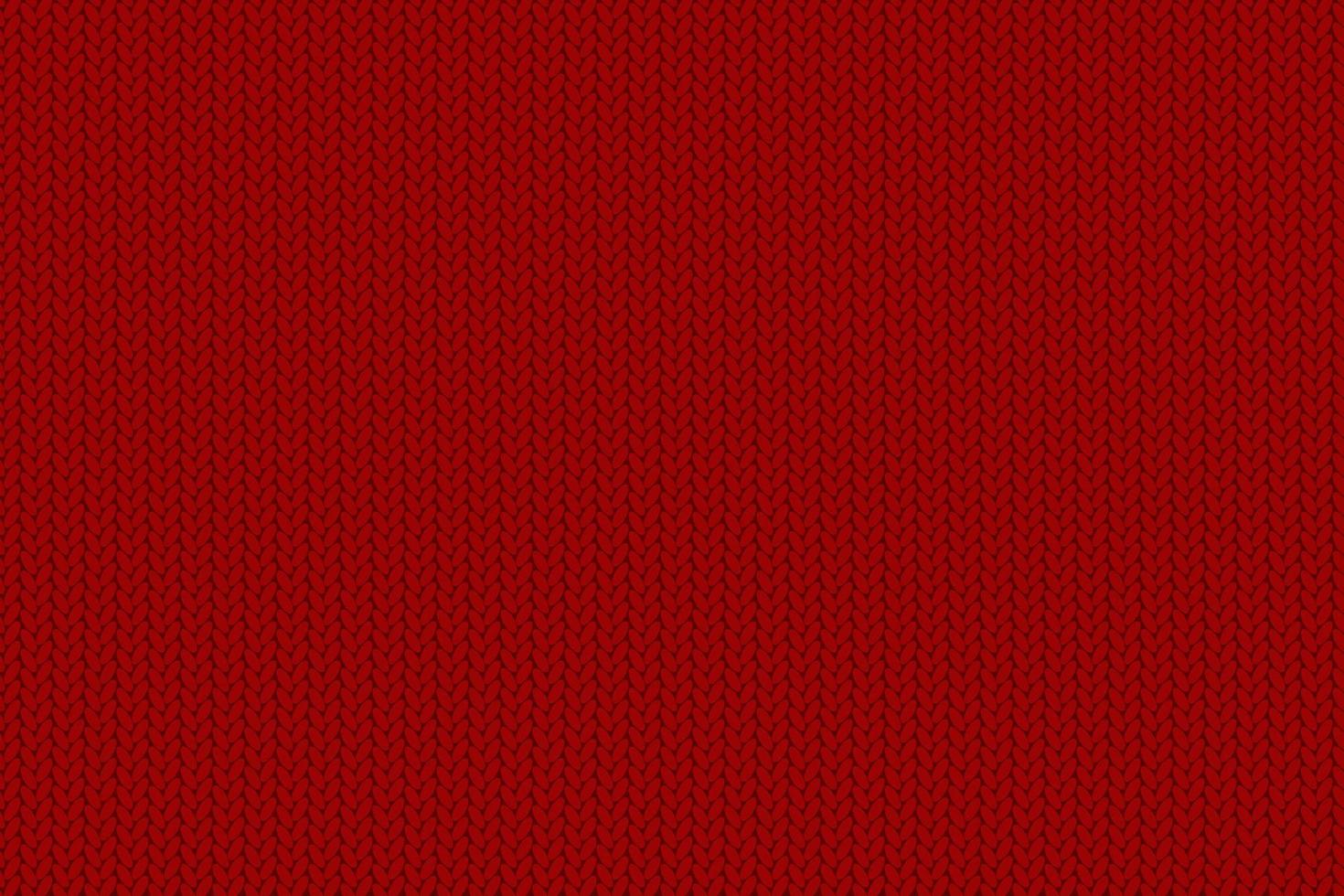 textura de tejido de punto. acogedor patrón de tejido rojo vector