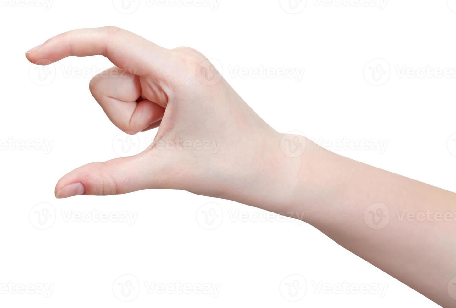showing medium size - hand gesture photo