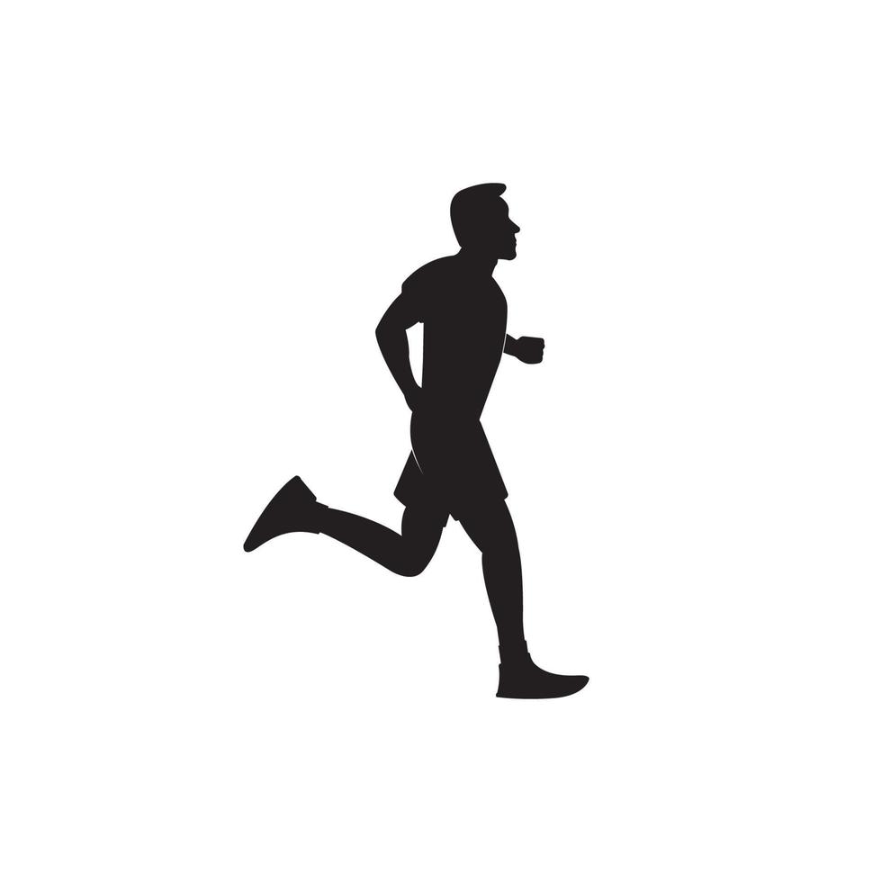 logotipo de persona corriendo vector