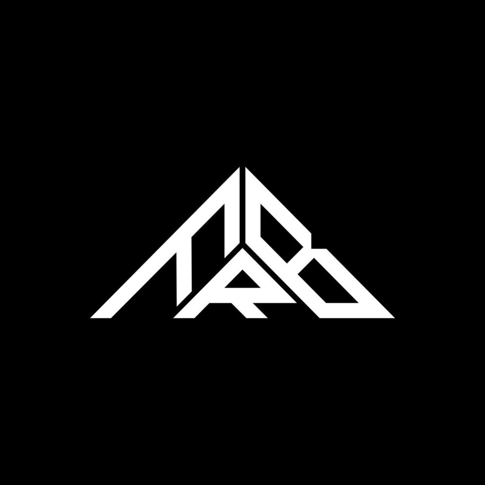 FRB letter logo creative design with vector graphic, FRB simple and modern logo in triangle shape.