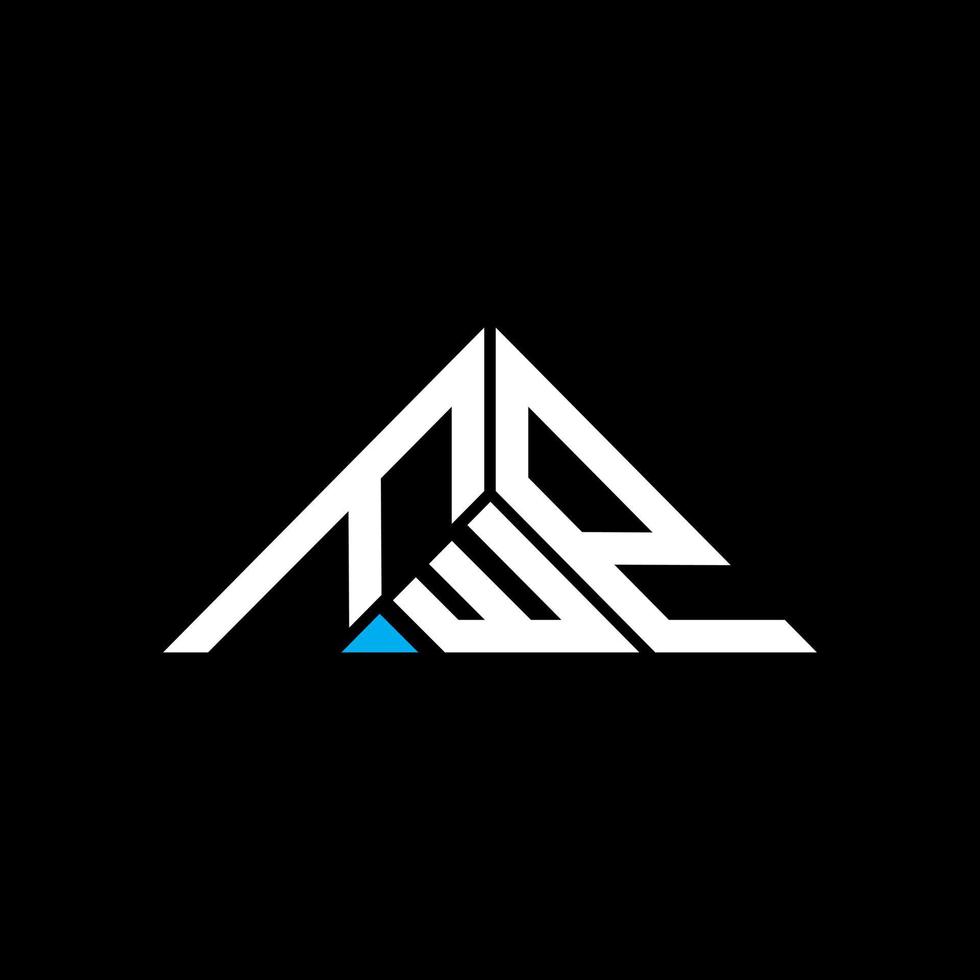 FWP letter logo creative design with vector graphic, FWP simple and modern logo in triangle shape.
