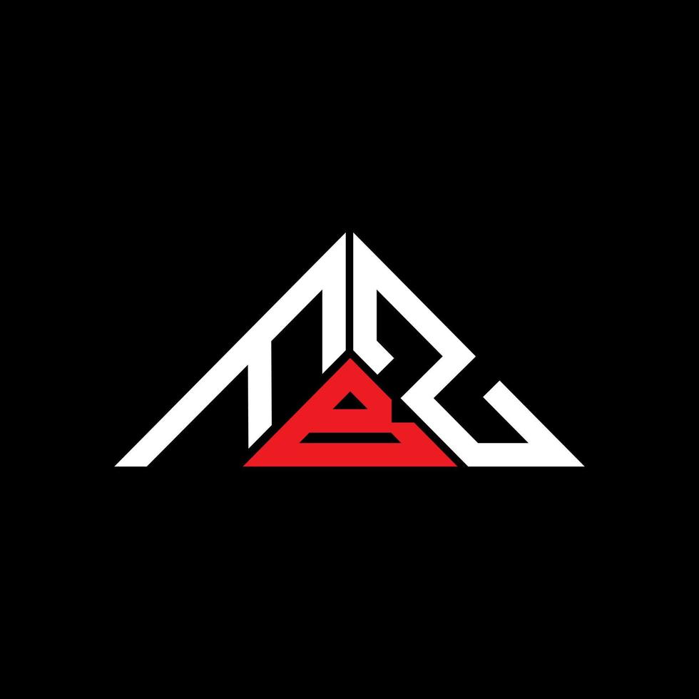 FBZ letter logo creative design with vector graphic, FBZ simple and modern logo in triangle shape.