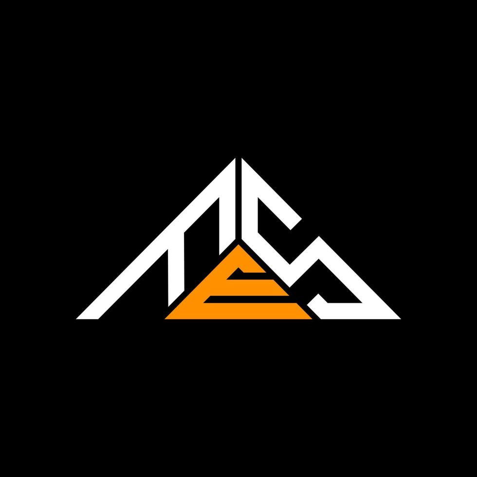 FES letter logo creative design with vector graphic, FES simple and modern logo in triangle shape.