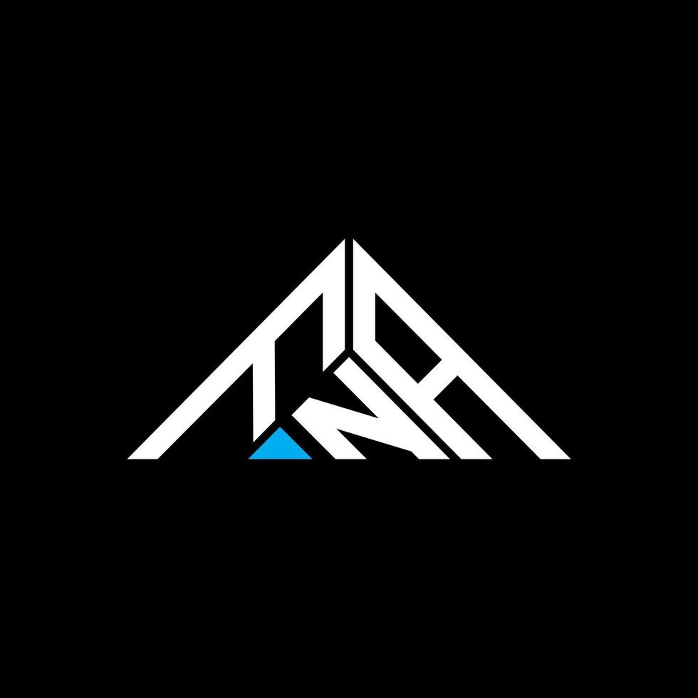 FNA letter logo creative design with vector graphic, FNA simple and modern logo in triangle shape.