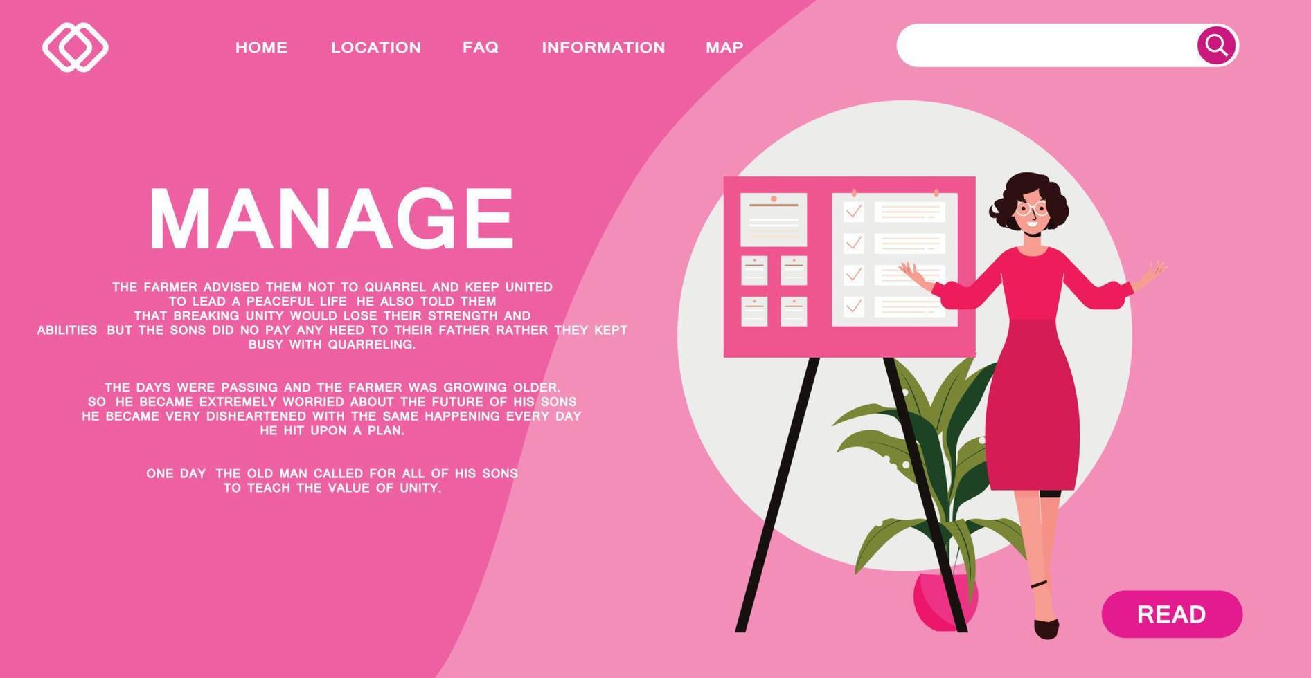 web template management vector