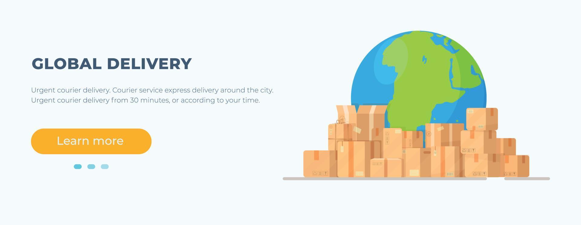Vector illustration of online shopping on the Internet.