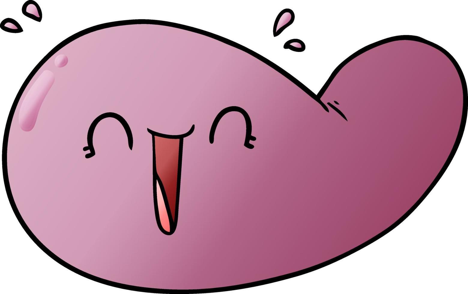 cartoon gall bladder vector