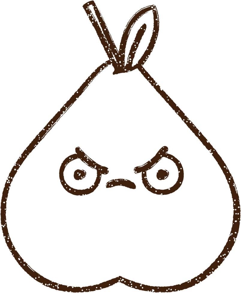 Pear Charcoal Drawing 12255117 Vector Art at Vecteezy