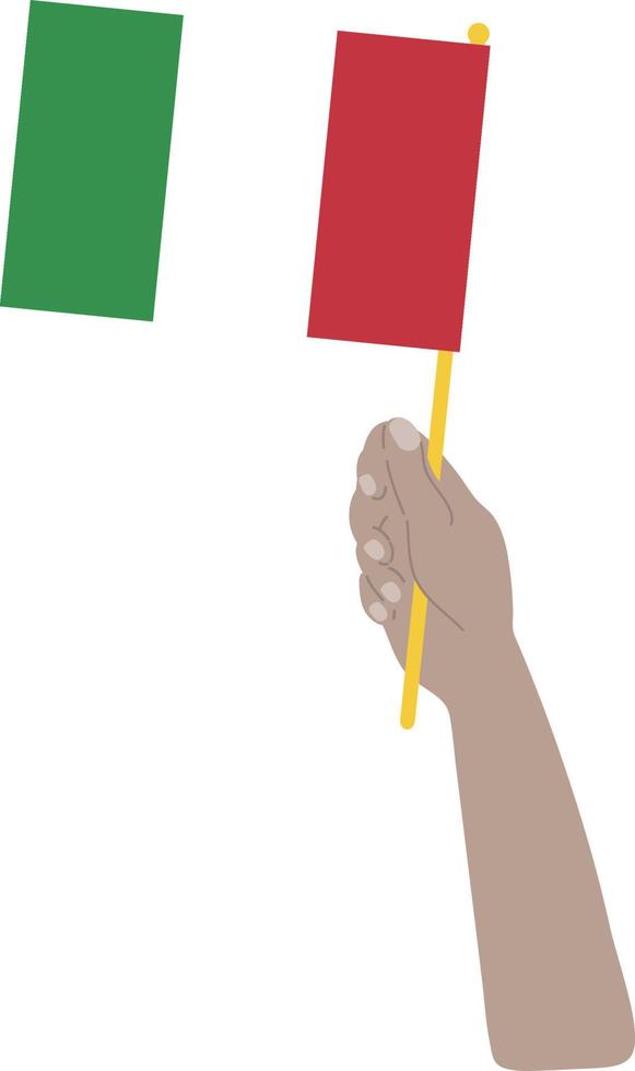 Italian Flag vector hand drawn,EUR vector hand drawn