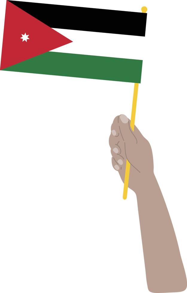 Jordanian Flag vector hand drawn,Jordanian dinar vector hand drawn