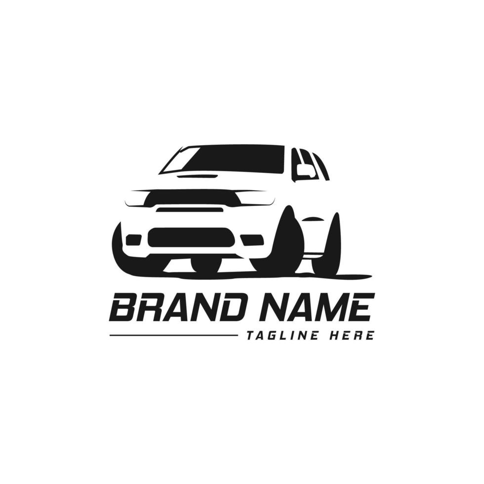 Auto care logo suv template car vector