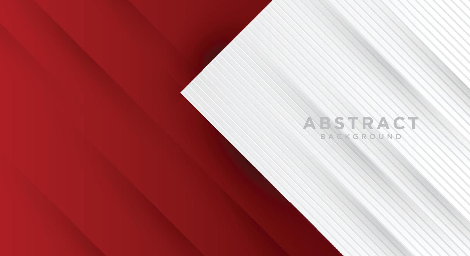 diseño de fondo abstracto moderno rojo y blanco. vector