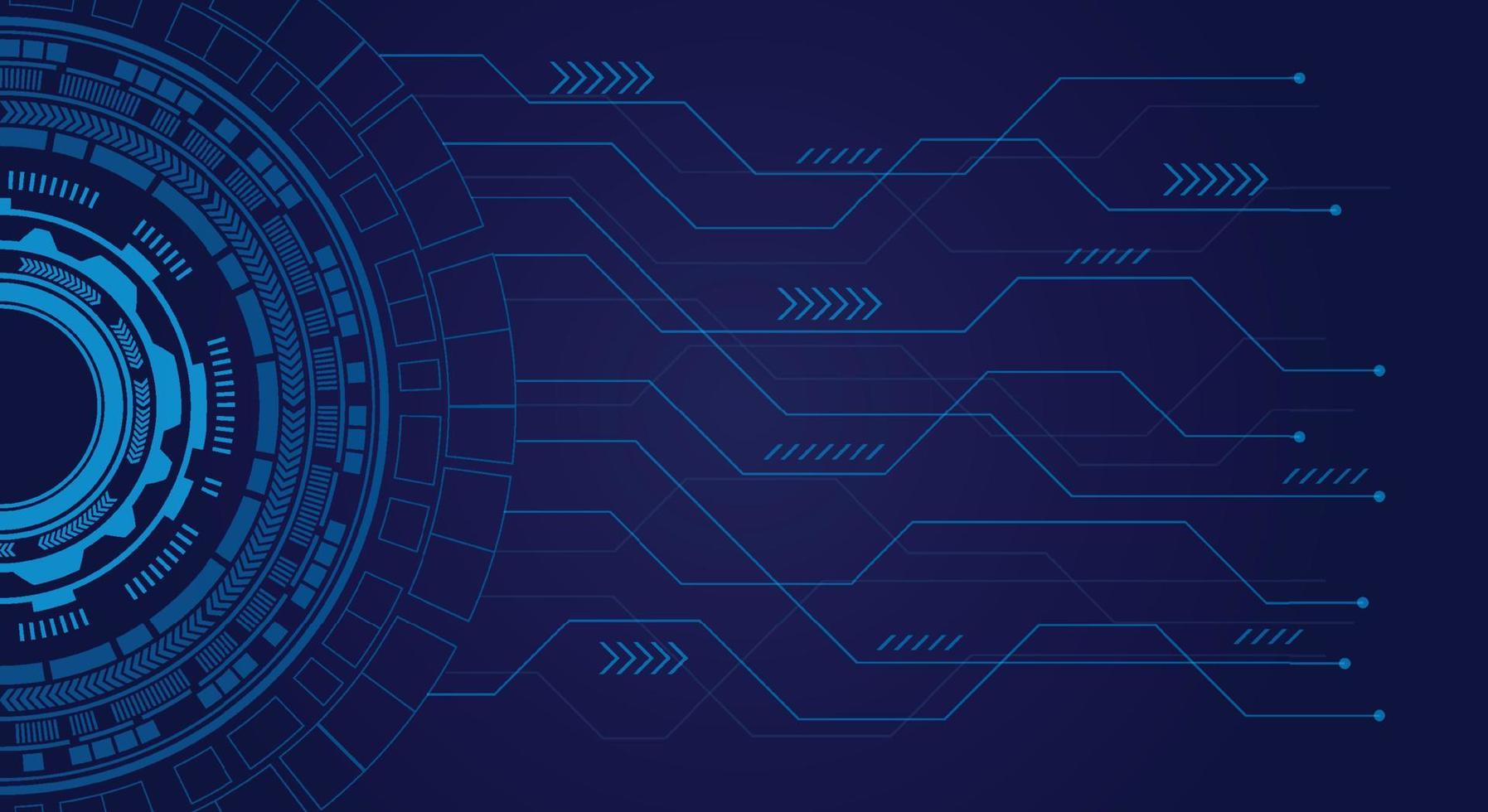 Abstract technology background with various technology elements Hi-tech communication concept innovation background. vector