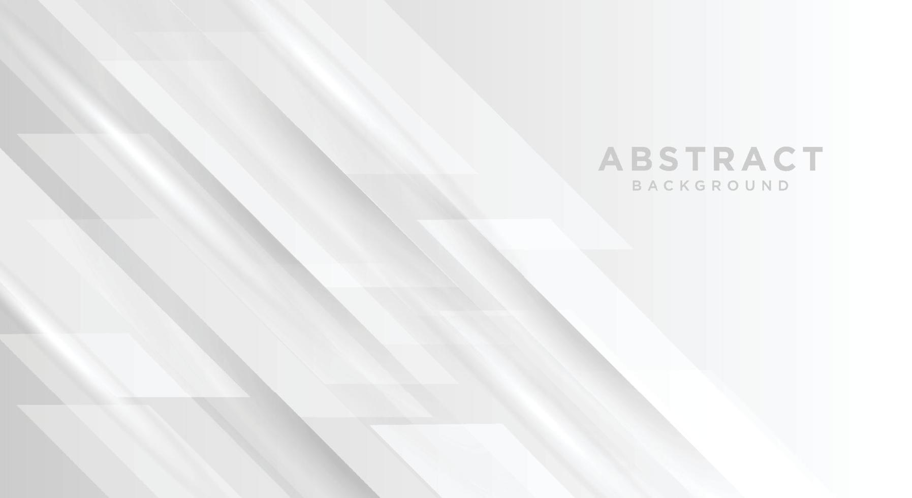 Abstract geometric white and gray color background. vector