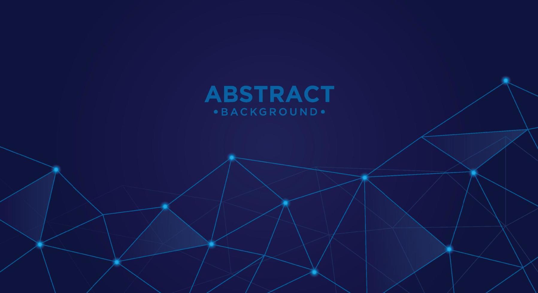 Abstract technology with polygonal shapes on dark blue background. vector
