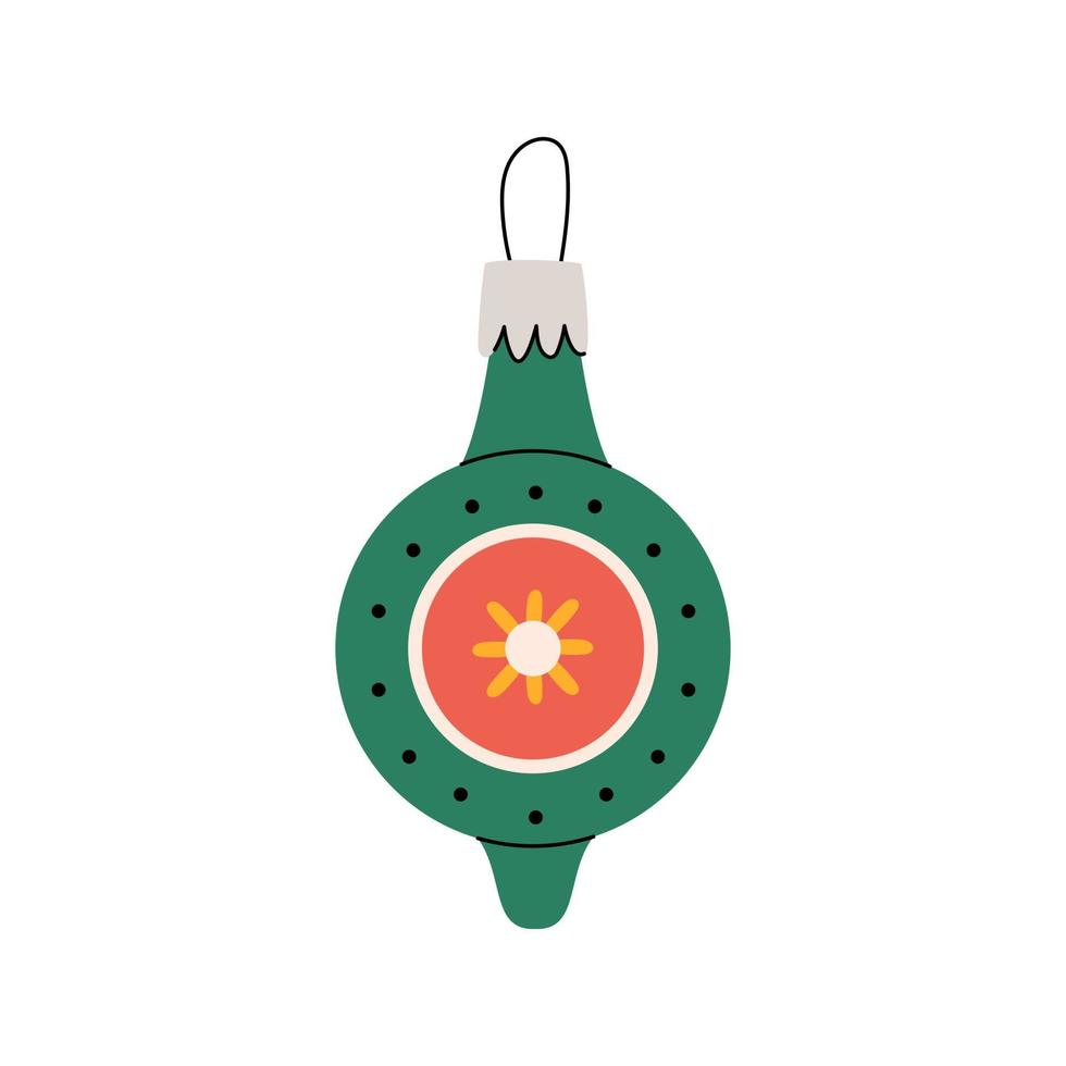 lindos adornos navideños vector