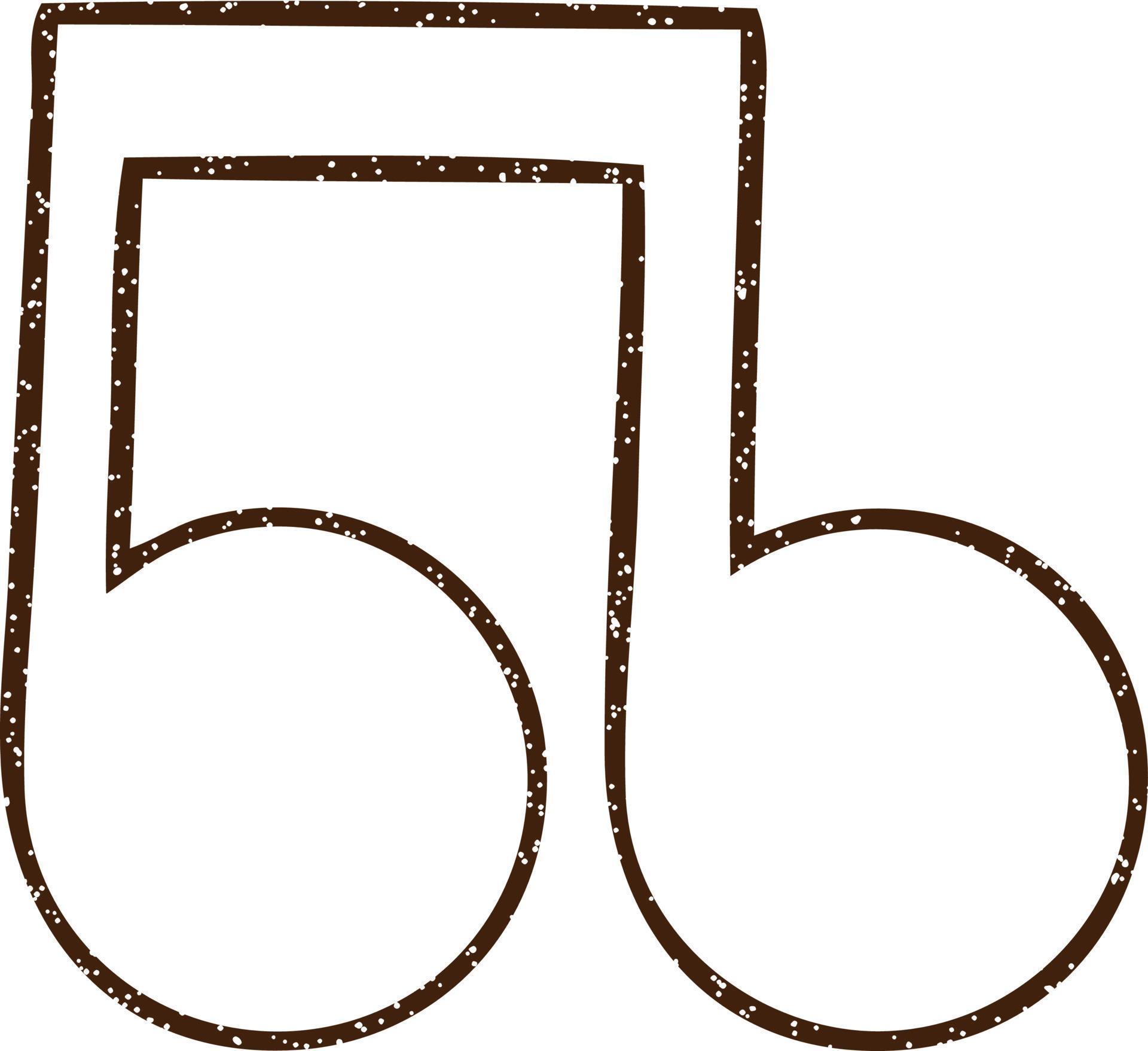 Music Notes Charcoal Drawing 12255534 Vector Art at Vecteezy