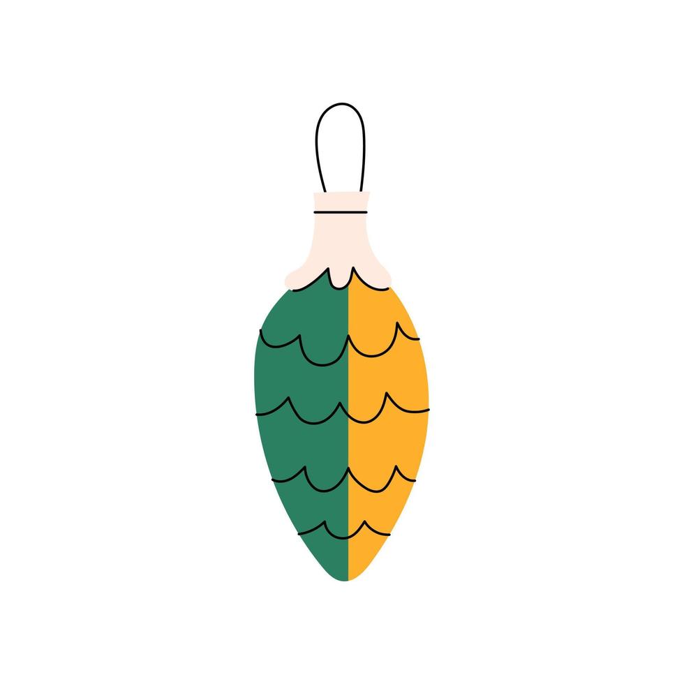 Cute christmas ornaments vector
