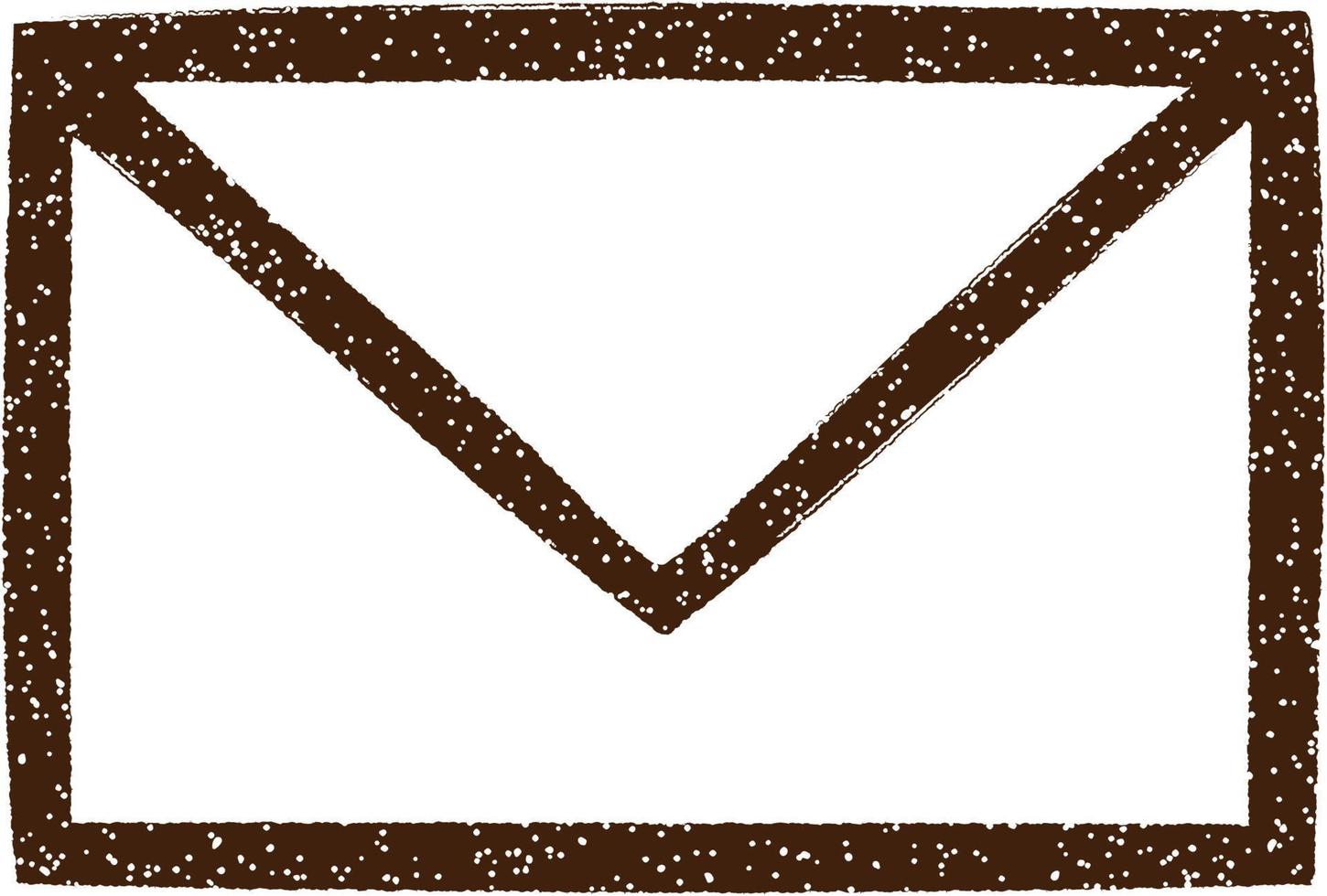 Envelope Charcoal Drawing vector