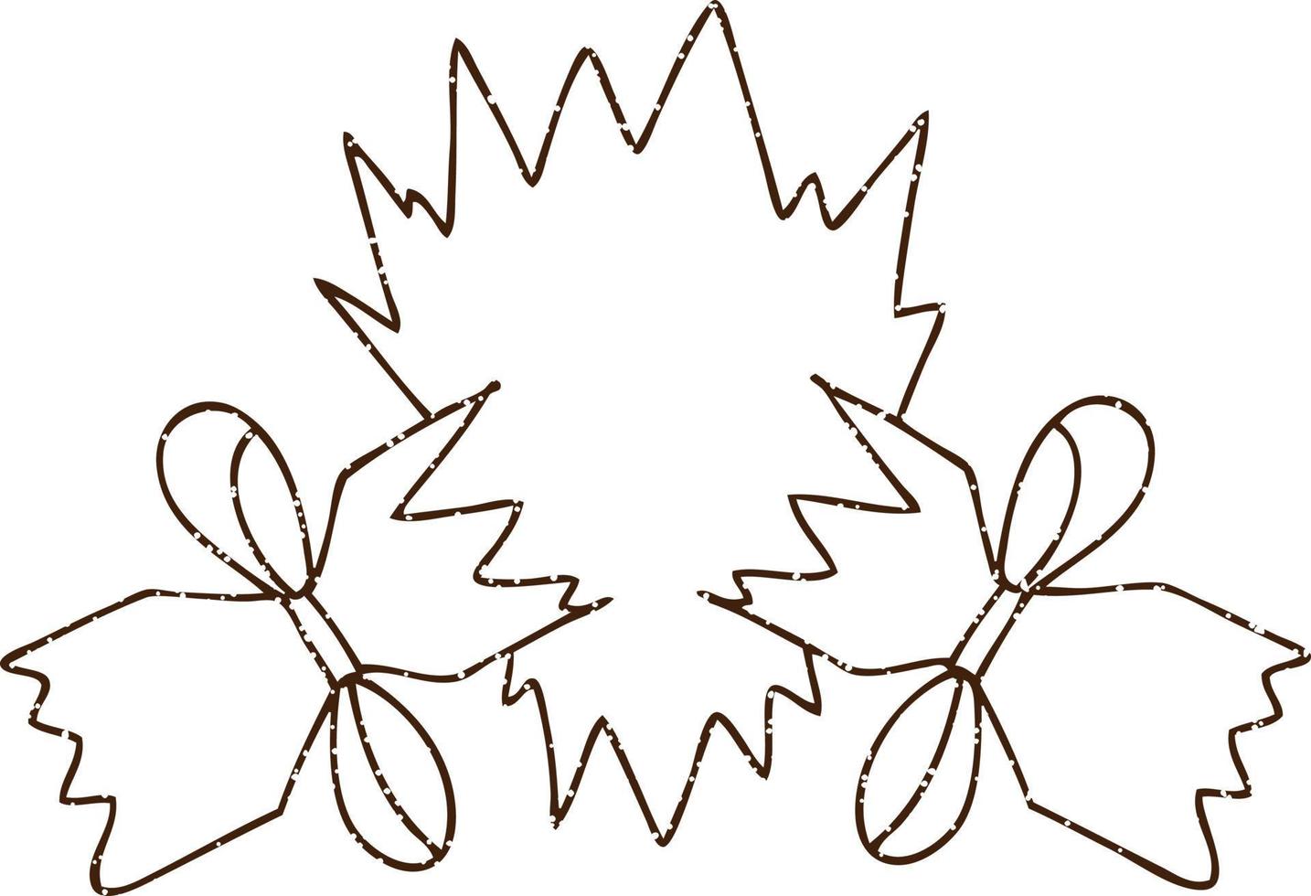 Christmas Cracker Charcoal Drawing vector
