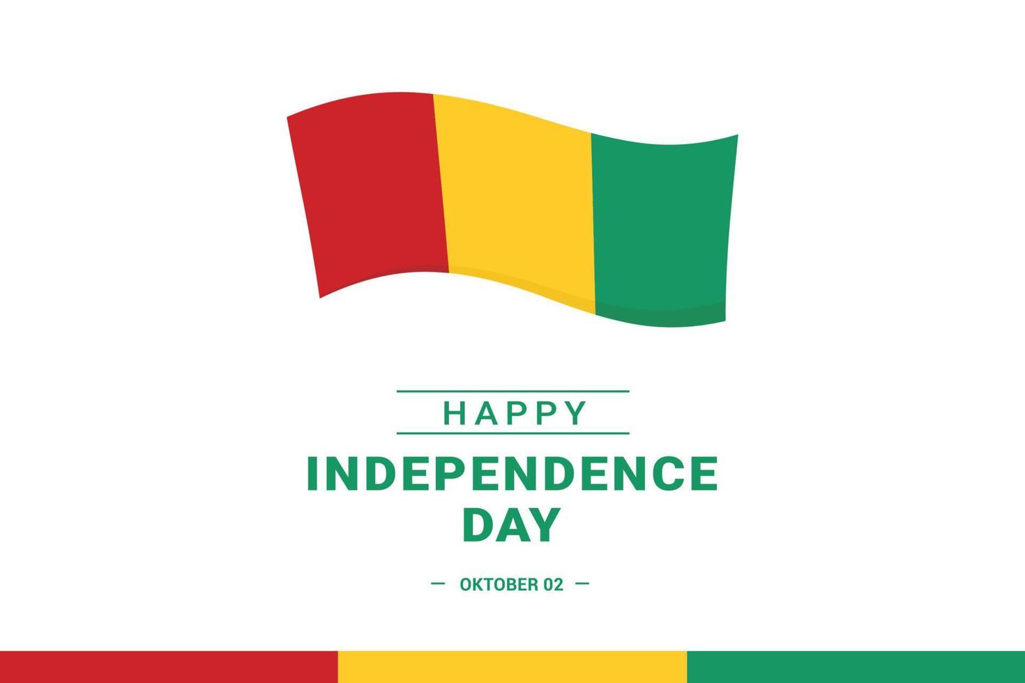 Guinea Independence Day vector