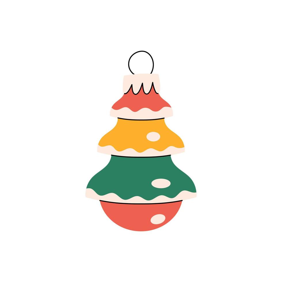 Cute christmas ornaments vector