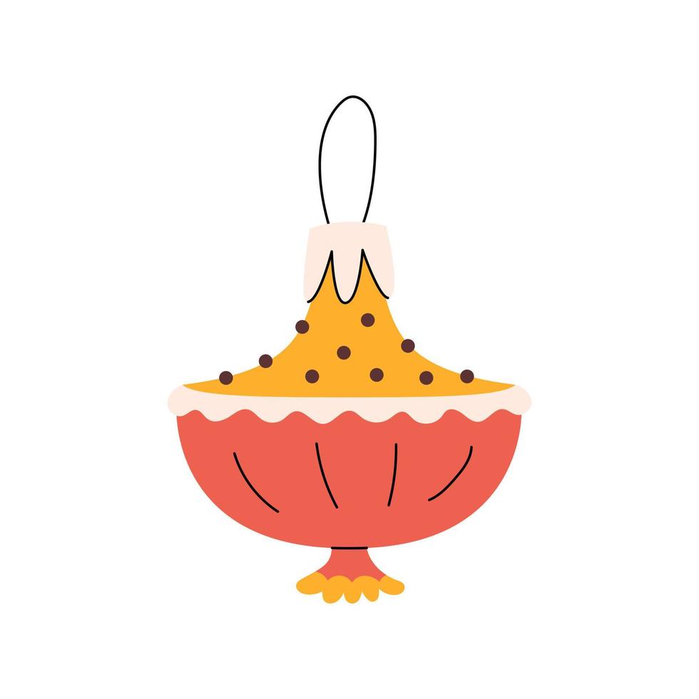 Cute christmas ornaments vector