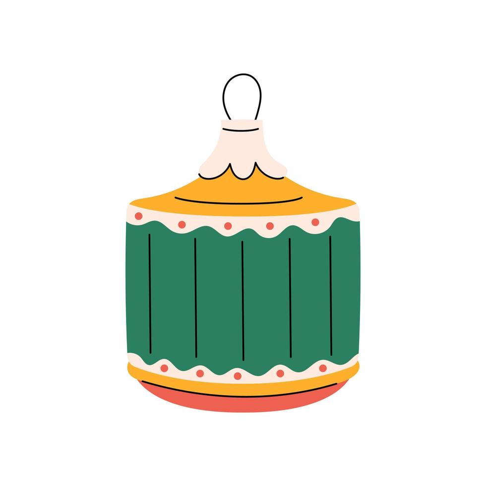 Cute christmas ornaments vector