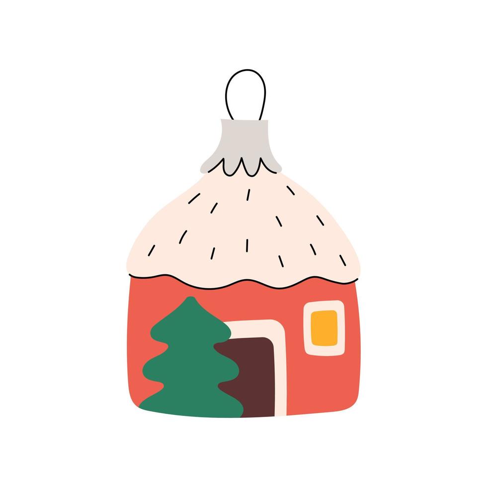 Cute christmas ornaments vector