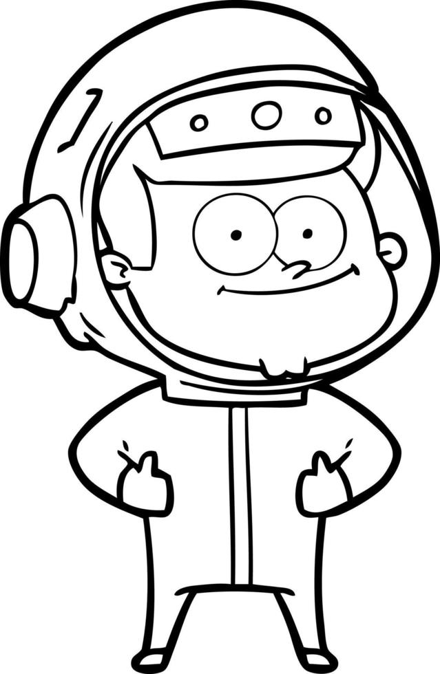 happy astronaut cartoon 12255999 Vector Art at Vecteezy