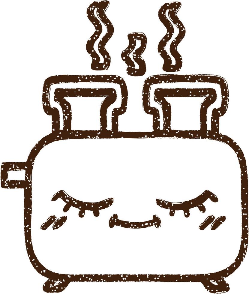 Toaster Charcoal Drawing vector