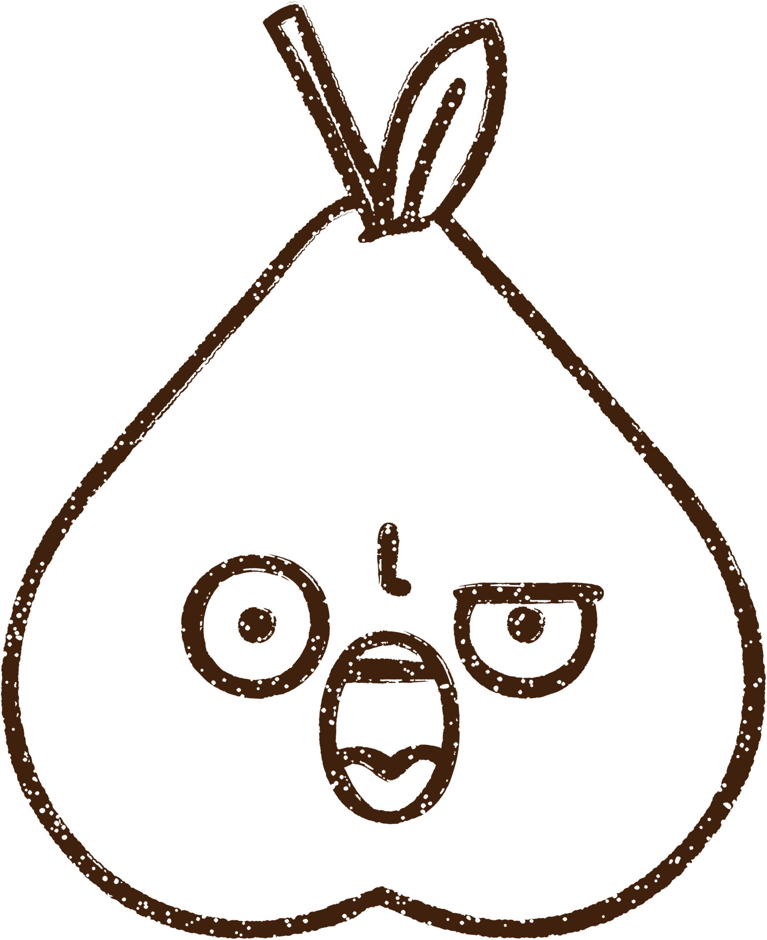 Pear Charcoal Drawing 12256249 Vector Art at Vecteezy