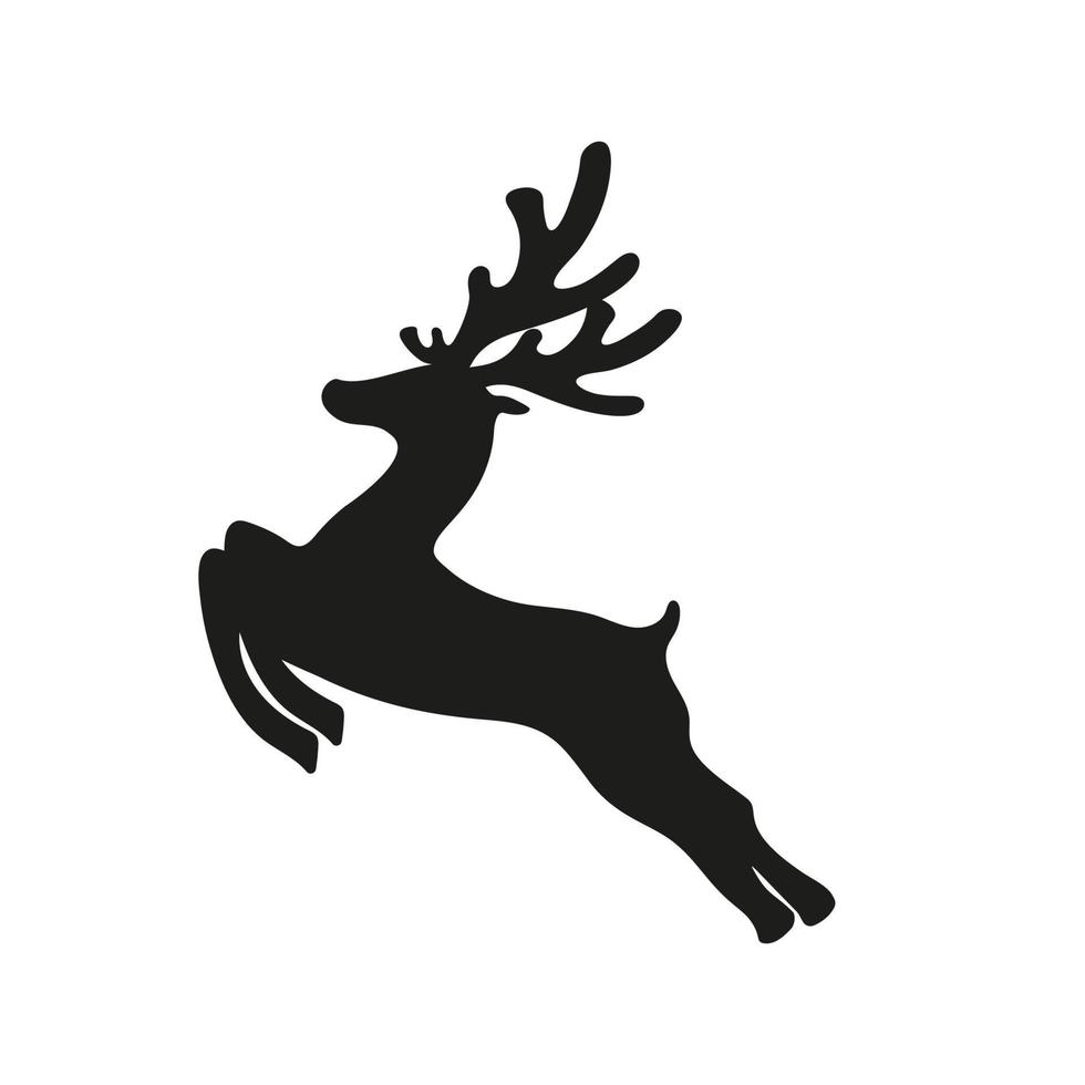 Reindeer isolated on white background vector