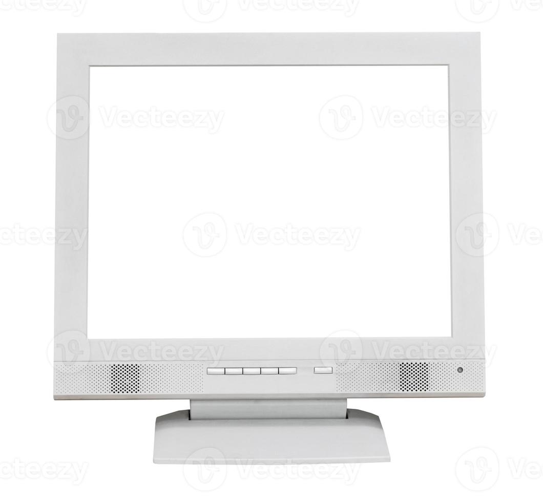 front view grey display with cutout screen photo