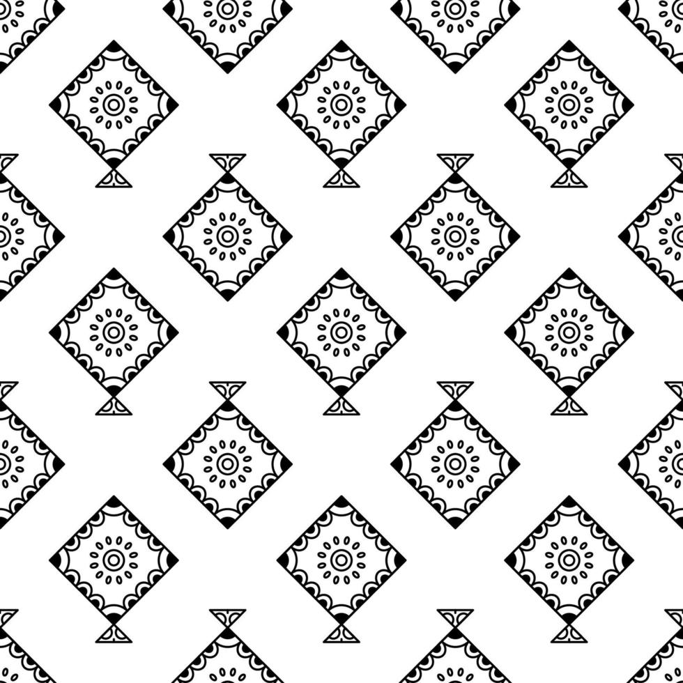 Set of kites outline seamless icon vector