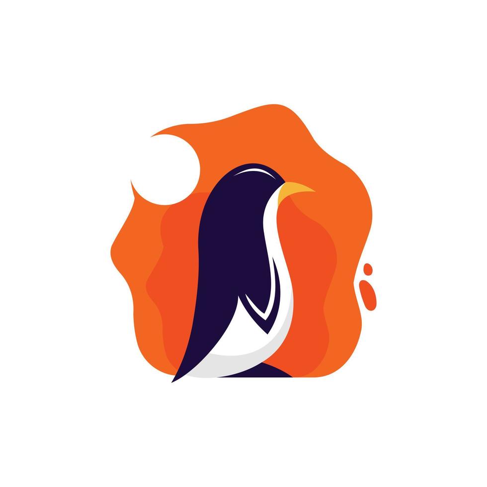 Penguin Illustration Creative Logo vector