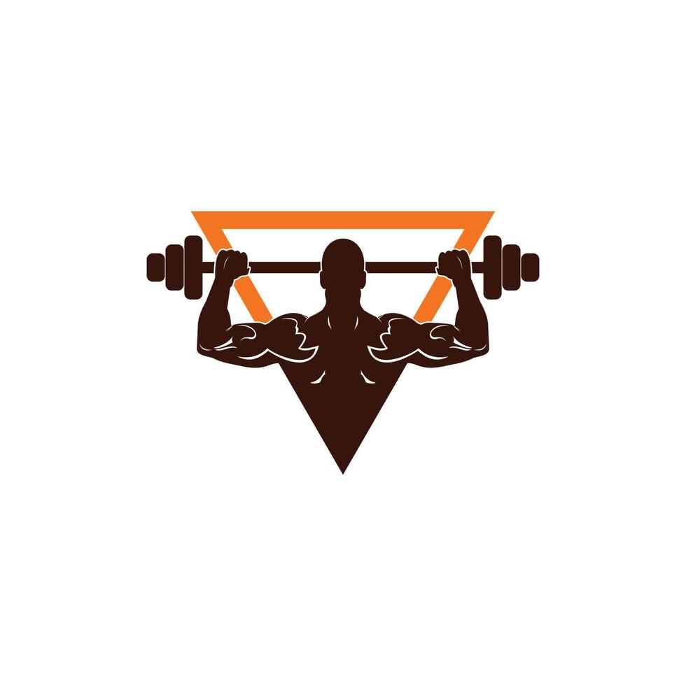Body Muscle Fitness Gym Illustration Logo vector