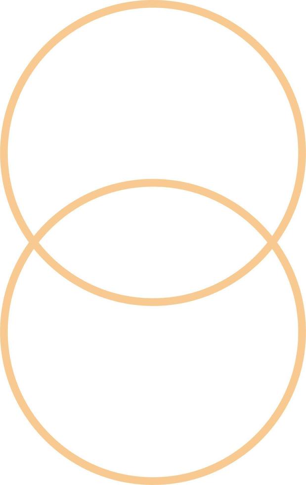 Minimal Oval Outline Design vector