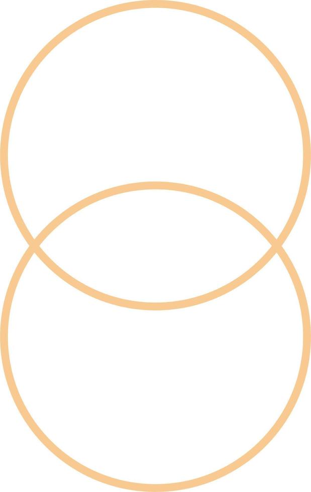 Minimal Oval Outline Design vector