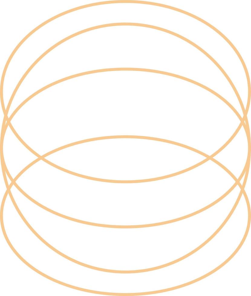 Minimal Oval Outline Design vector