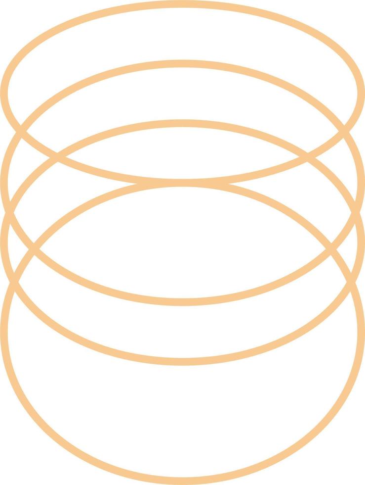 Minimal Oval Outline Design vector
