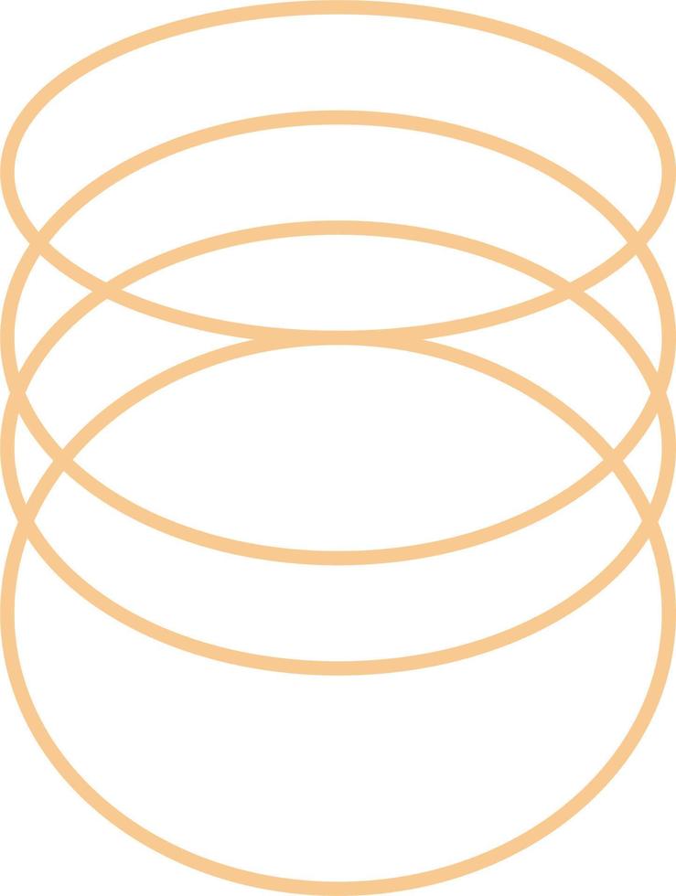 Minimal Oval Outline Design vector