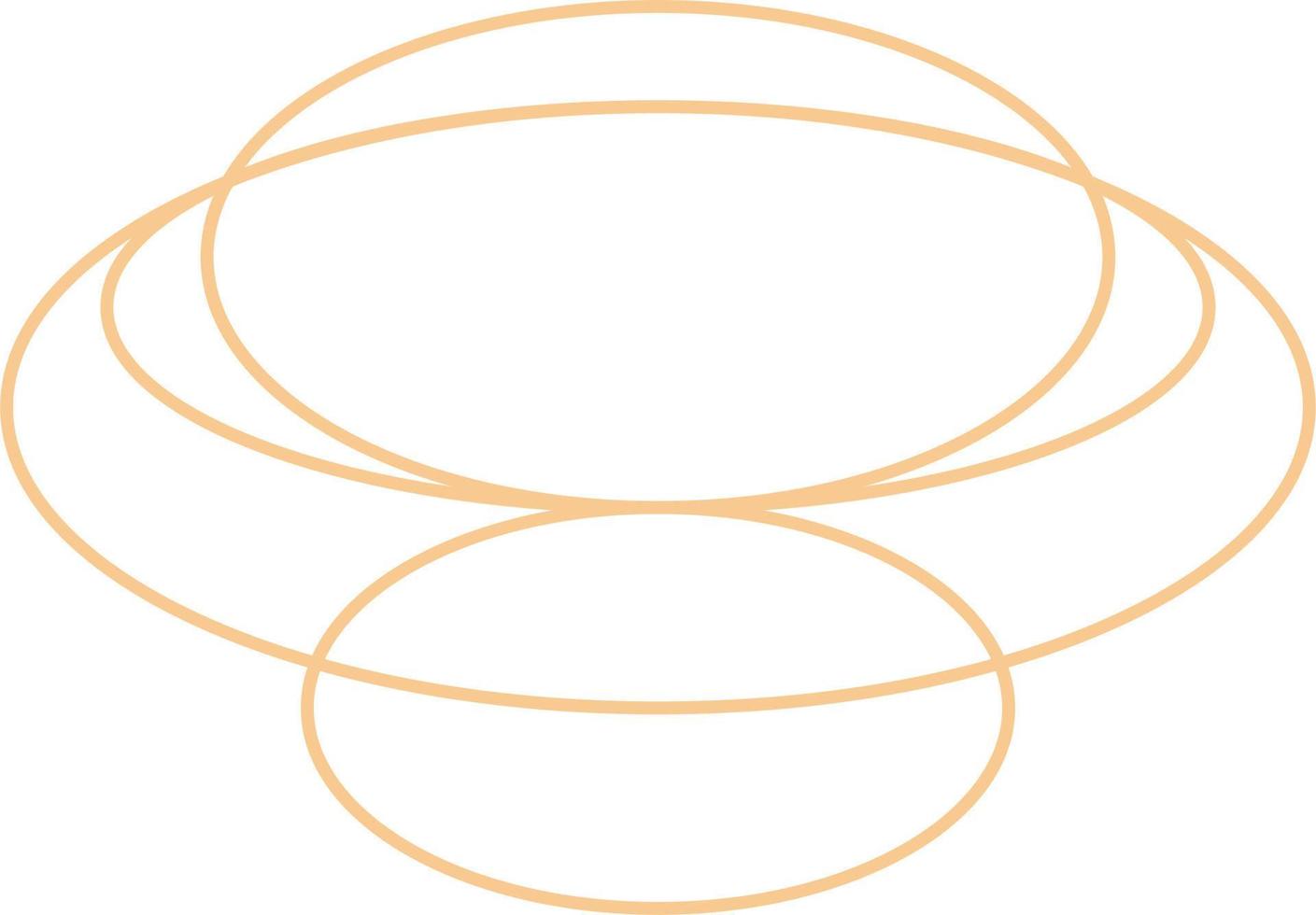 Minimal Oval Outline Design vector