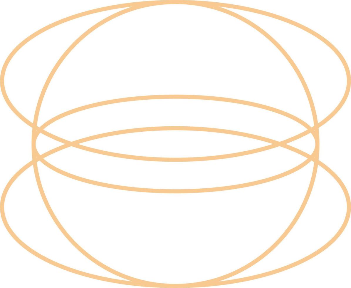 diseño de contorno ovalado mínimo vector