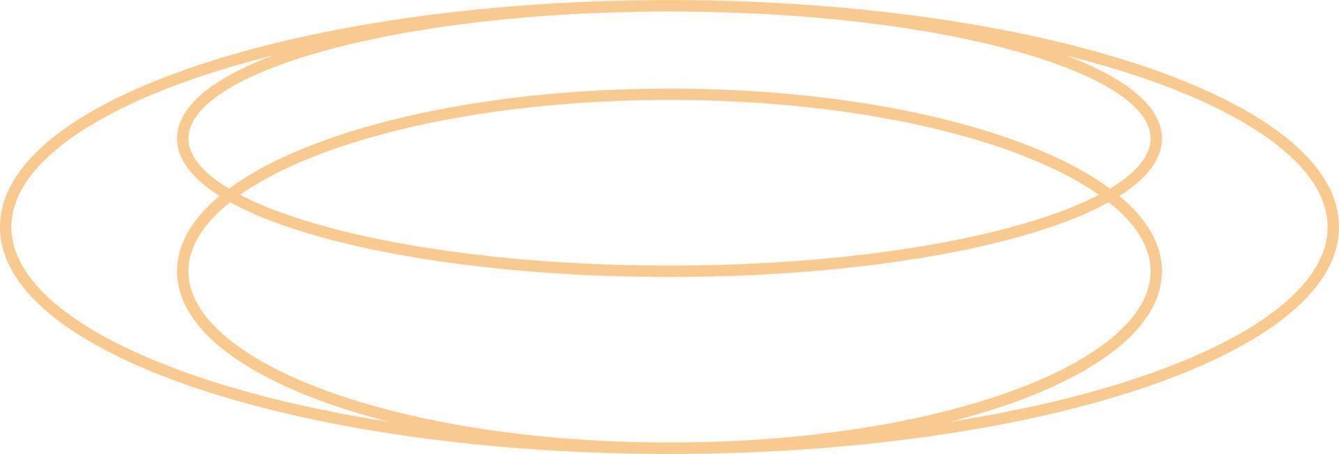 Minimal Oval Outline Design vector