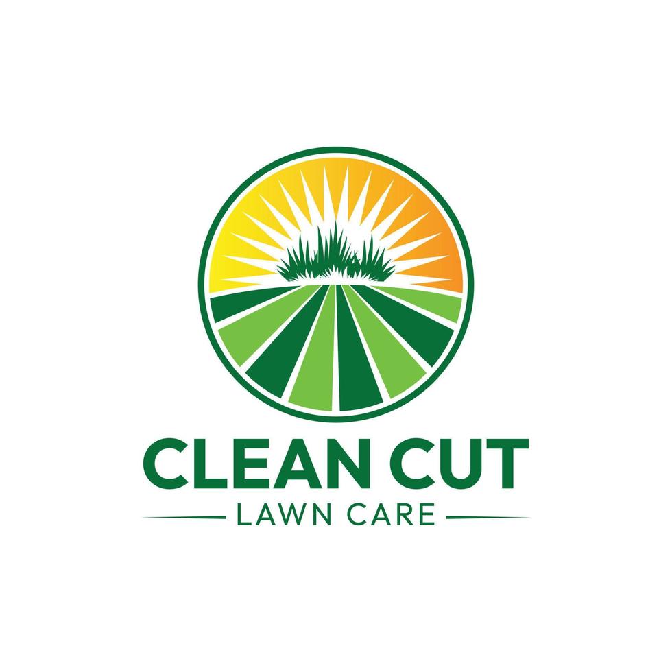 Lawn Care Business Badge Logo Design Badge Template vector