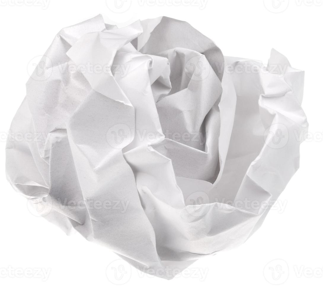 crumpled sheet of paper photo